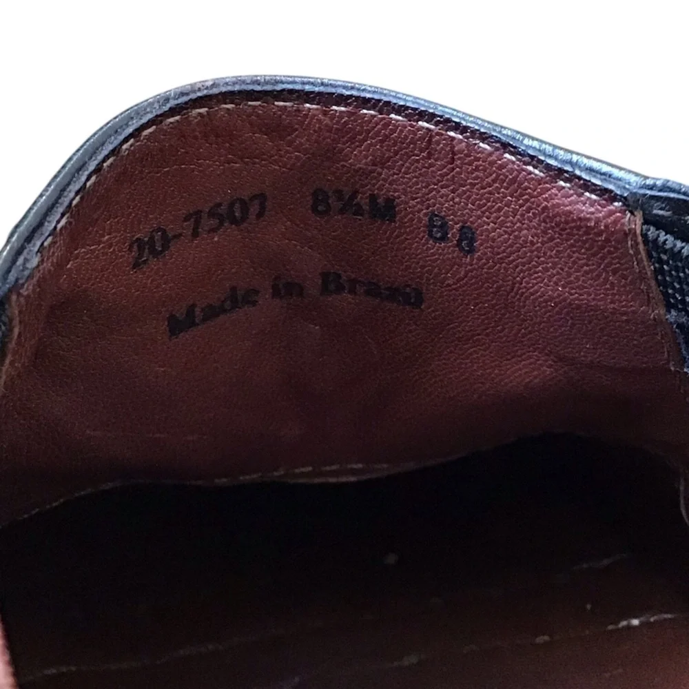 Johnston & Murphy Black Sheepskin Leather Loafers